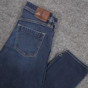 Revtown Jeans Mens 30X32 Blue Slim Taper 5 Pocket Stretch Dark Wash Denim Casual